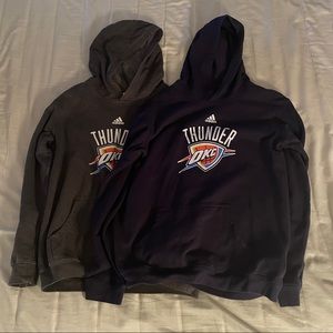Adidas OKC Thunder Hoodies (Two) (Youth XL)